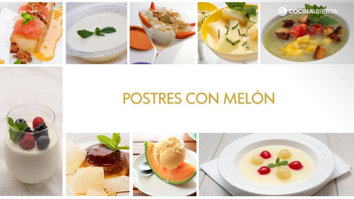 Los postres con melón más sencillos y refrescantes