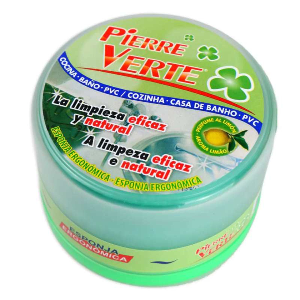 Pierre Verte, la famosa piedra verde de limpieza, llamada así por el color de su envase