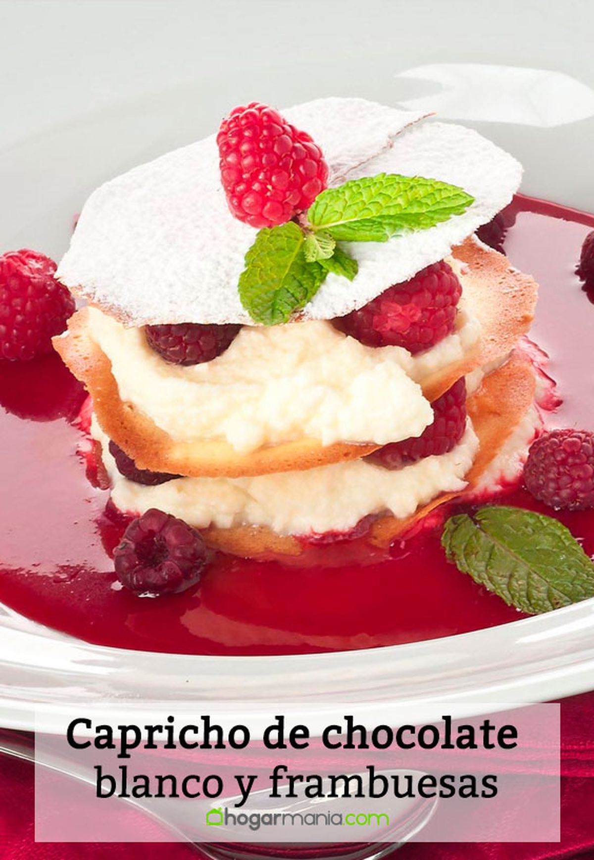 capricho chocolate blanco frambuesas pin