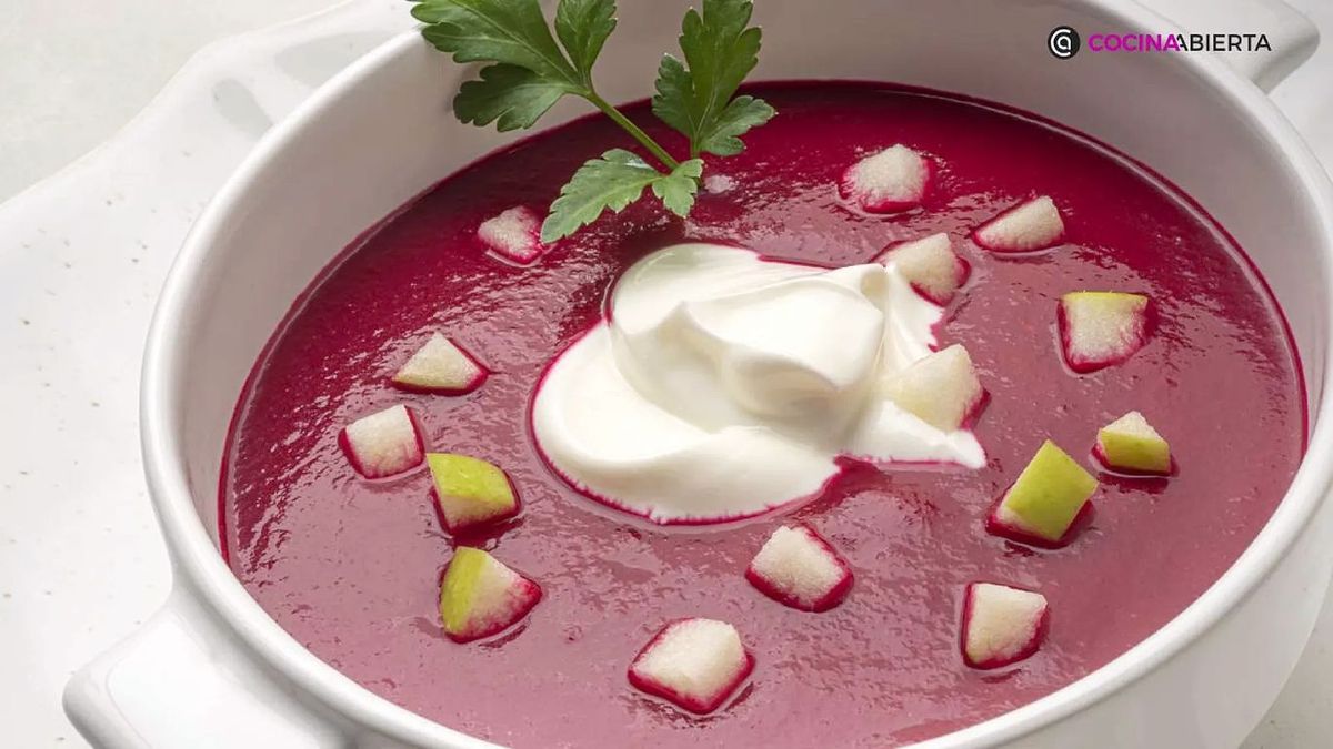 Crema de remolacha de Karlos Arguñano