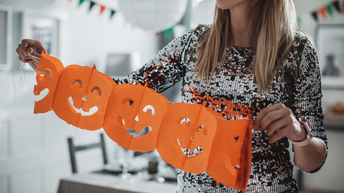 como hacer guirnaldas de halloween