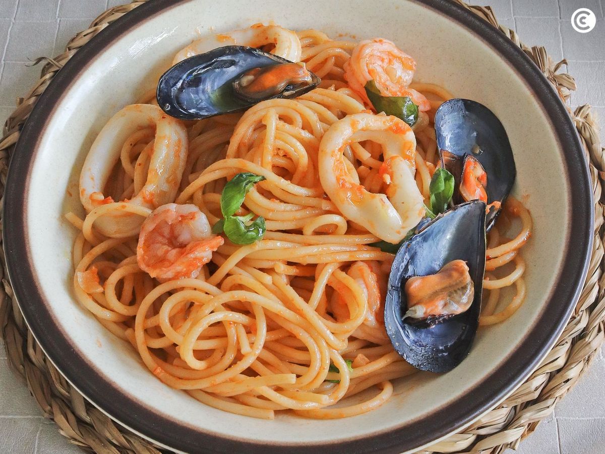 Espaguetis a la marinera
