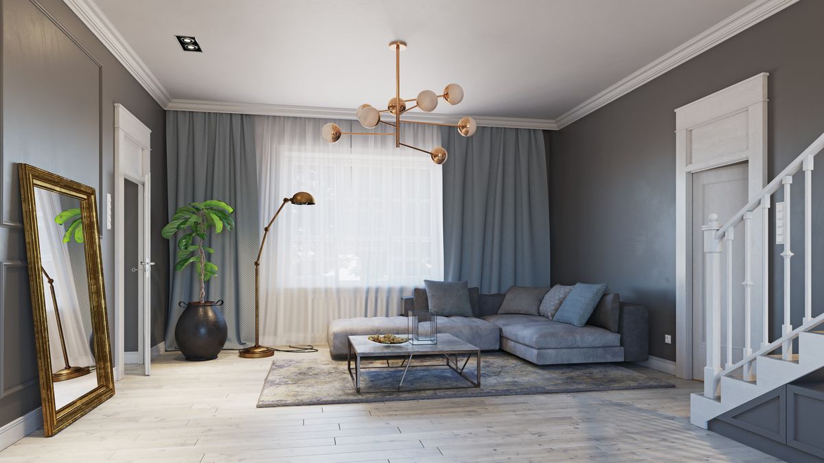 Combina cortinas gruesas y ligeras para aislar del ruido