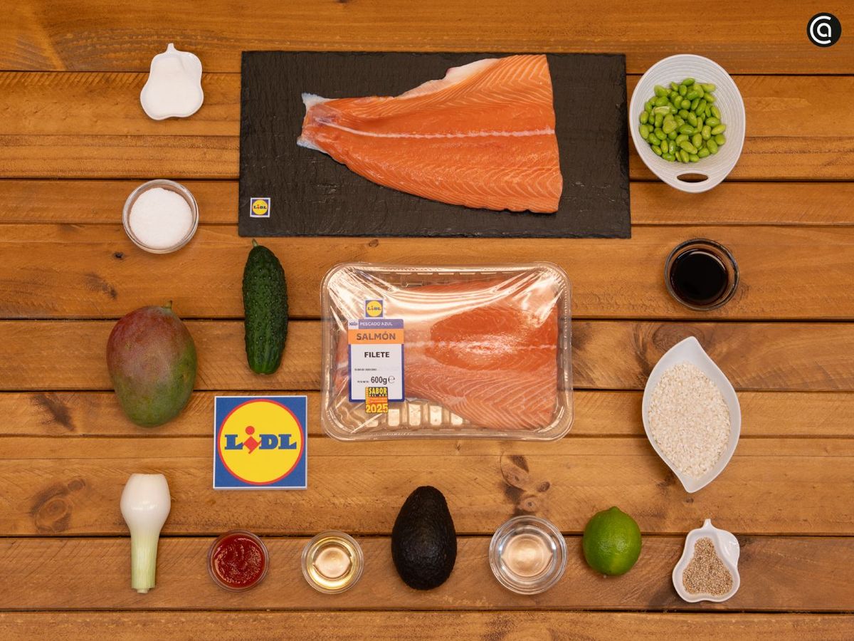 Poke de salmón - ingredientes