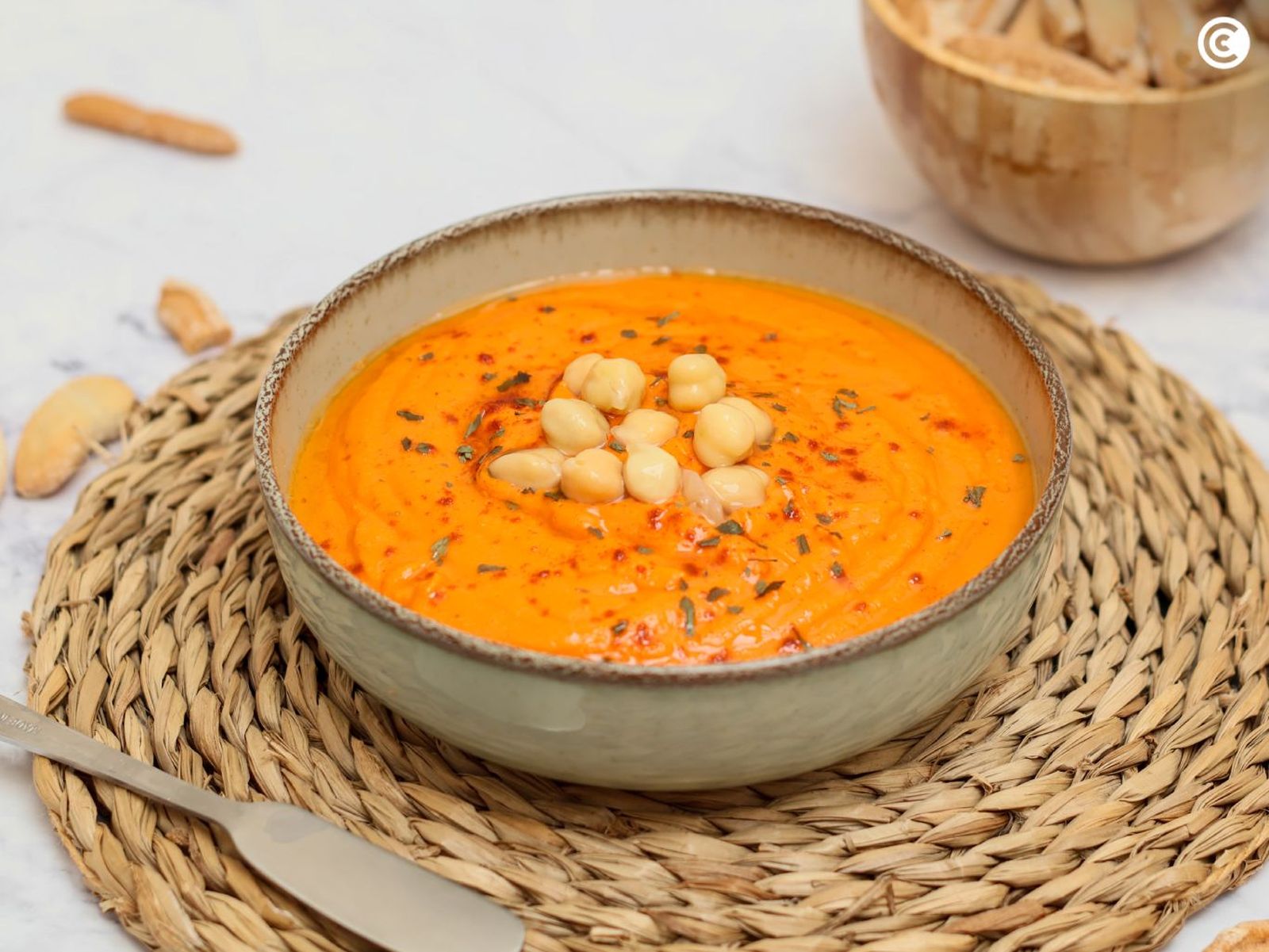 Hummus de pimiento