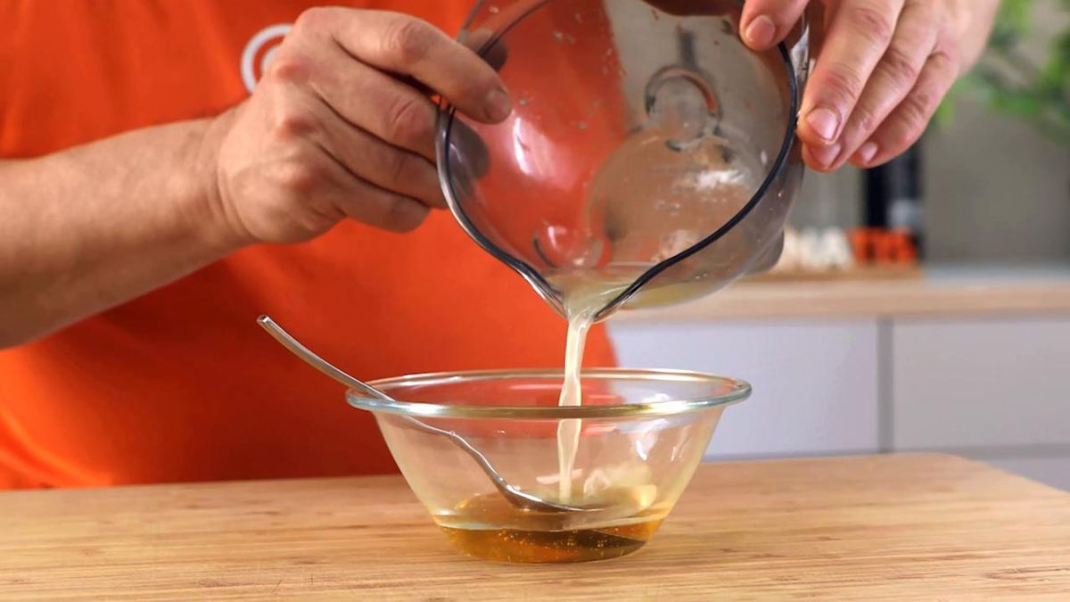 Receta de tallarines con brócoli y pollo  paso 2