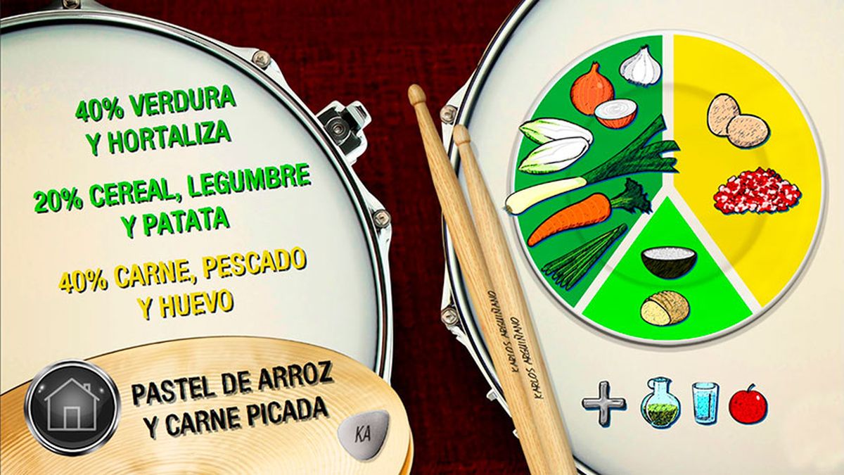 pastel de arroz y carne picada plato del dia