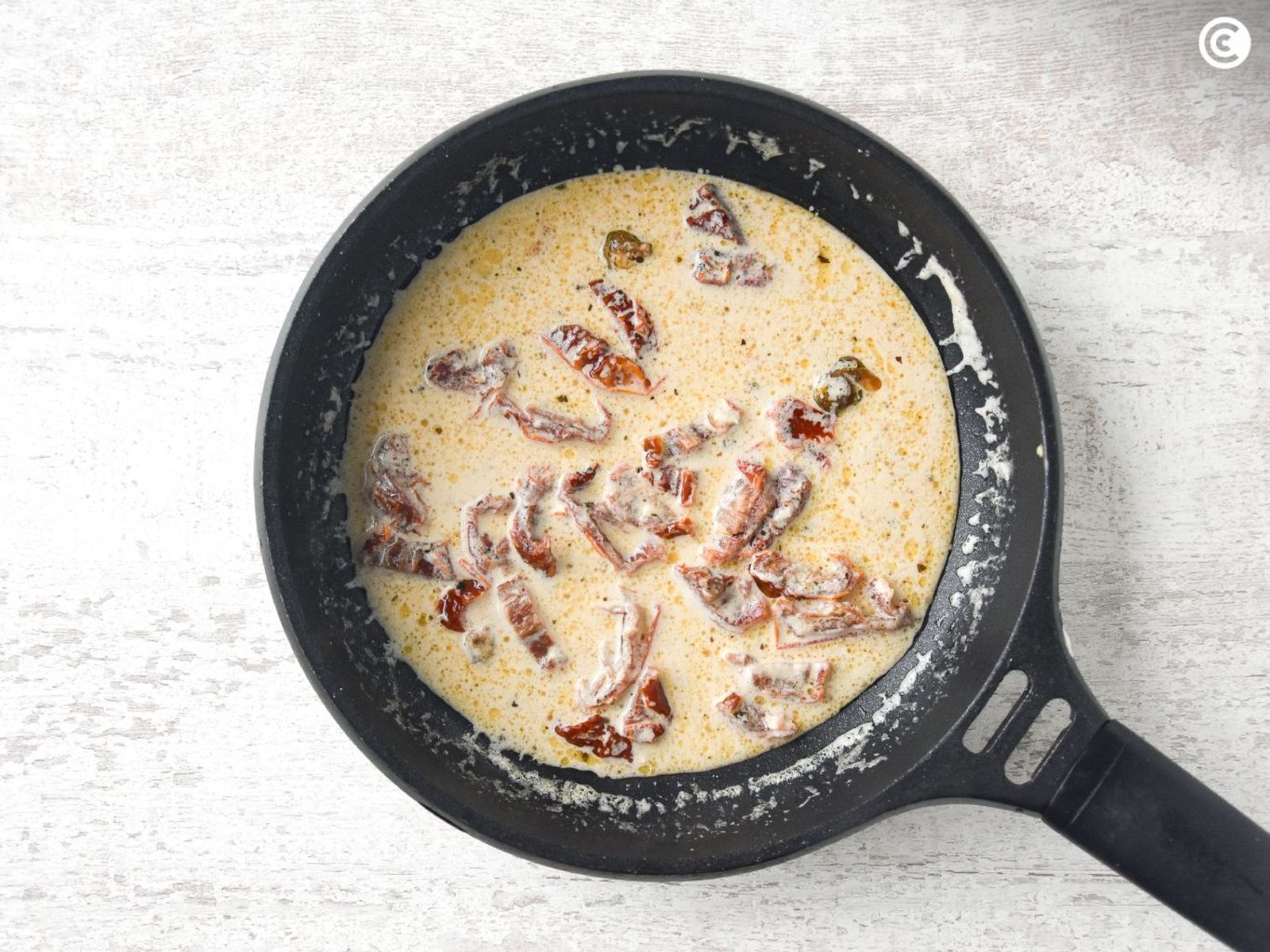 Salsa para espaguetis con salmón