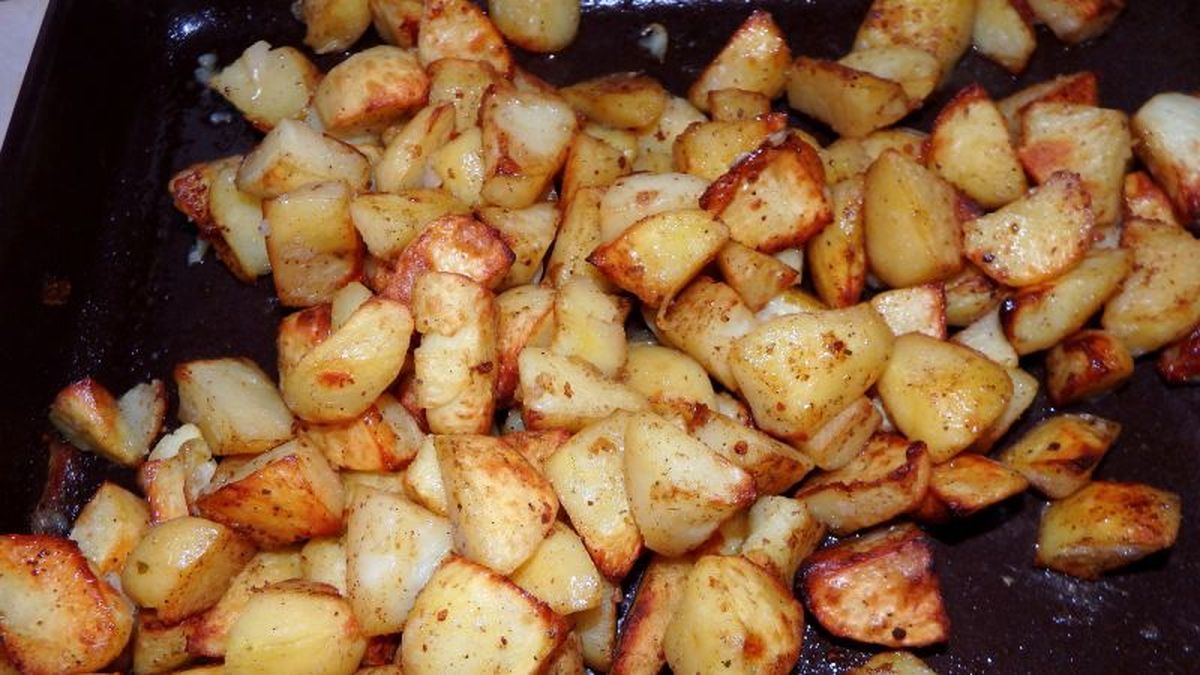 Bandeja de patatas al horno