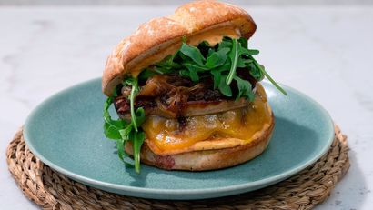 Hamburguesa con foie