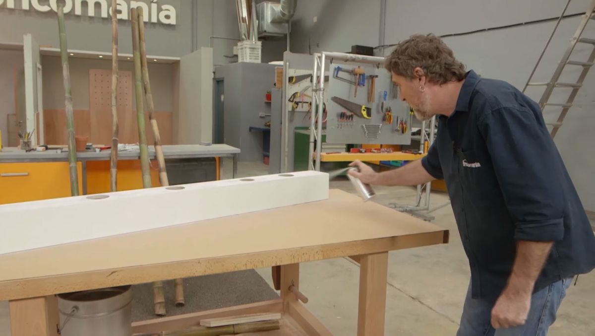 Cañas de bambú decorativas y luminosas paso 8