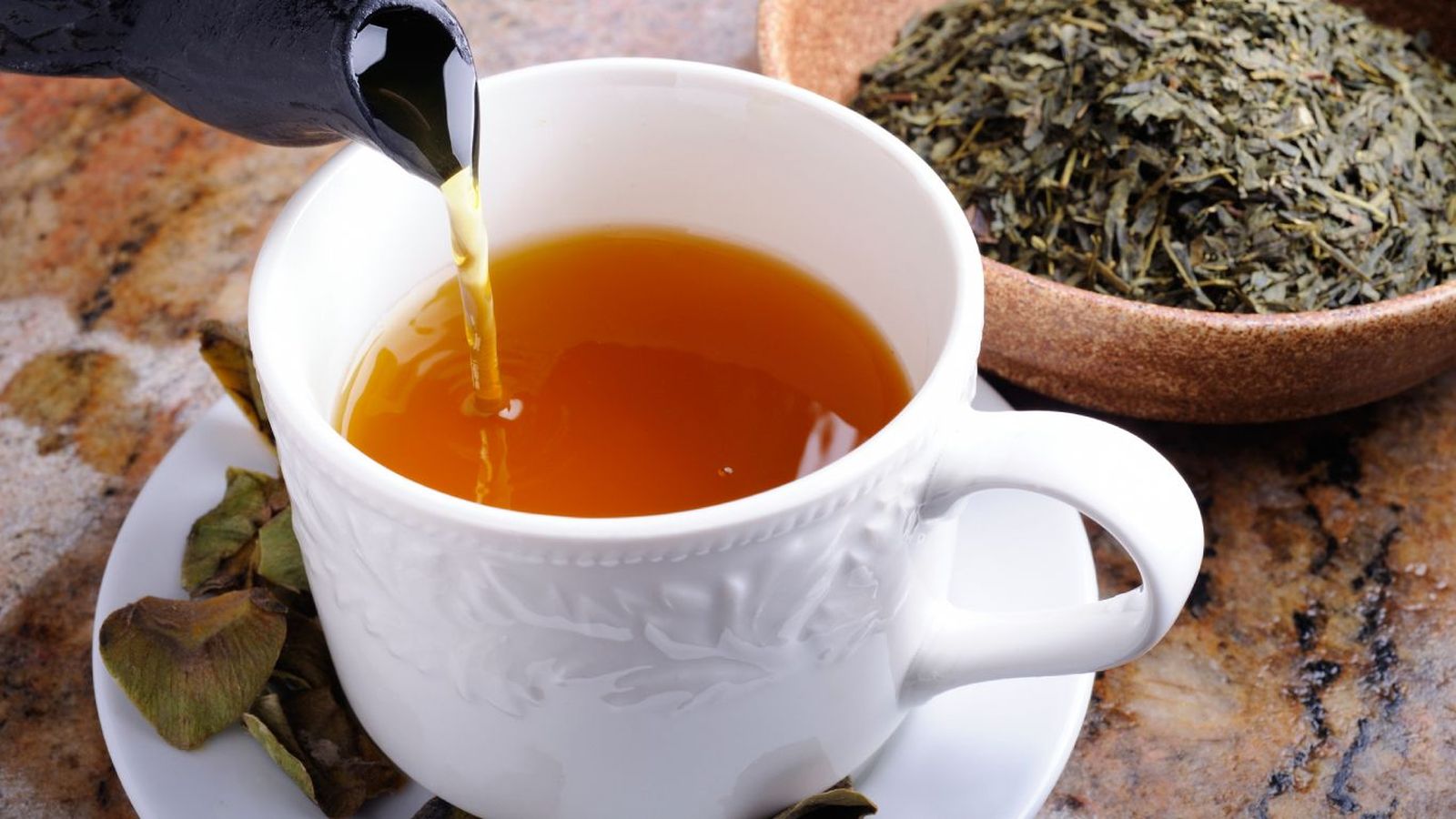 Taza de té verde