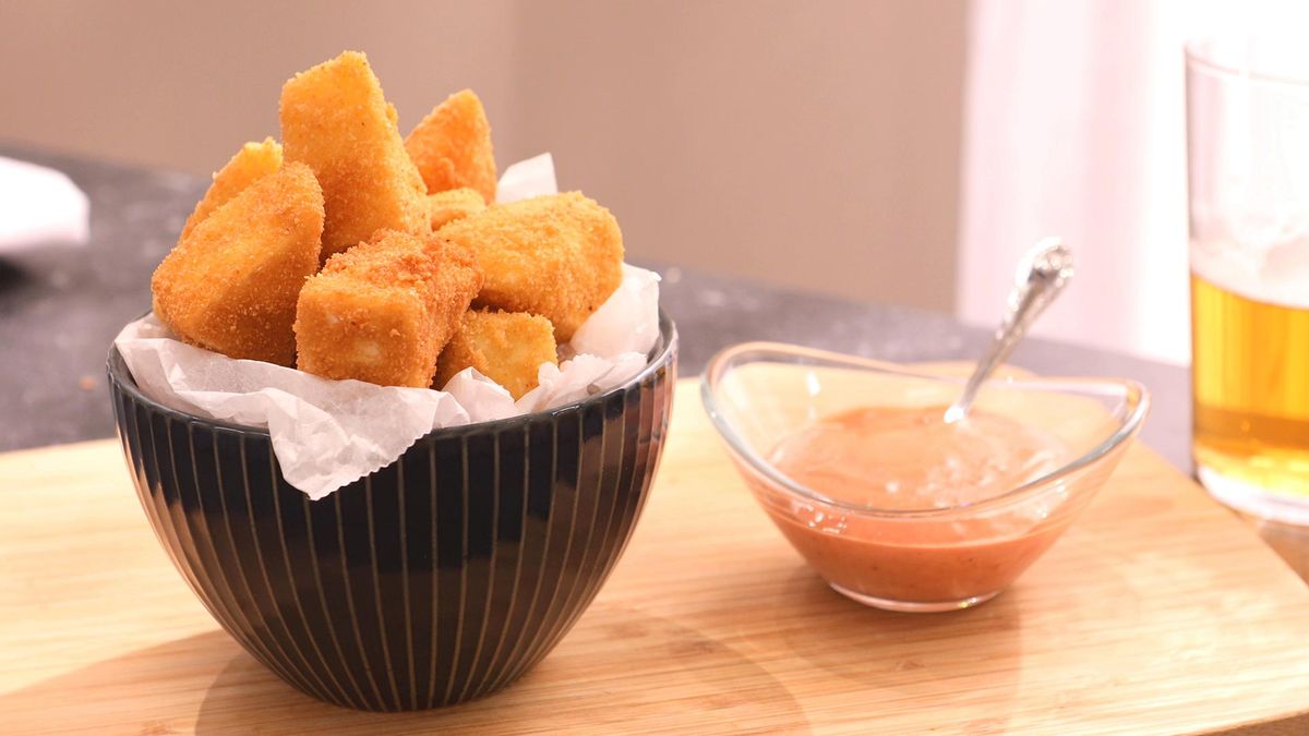 Queso frito   Paso 5