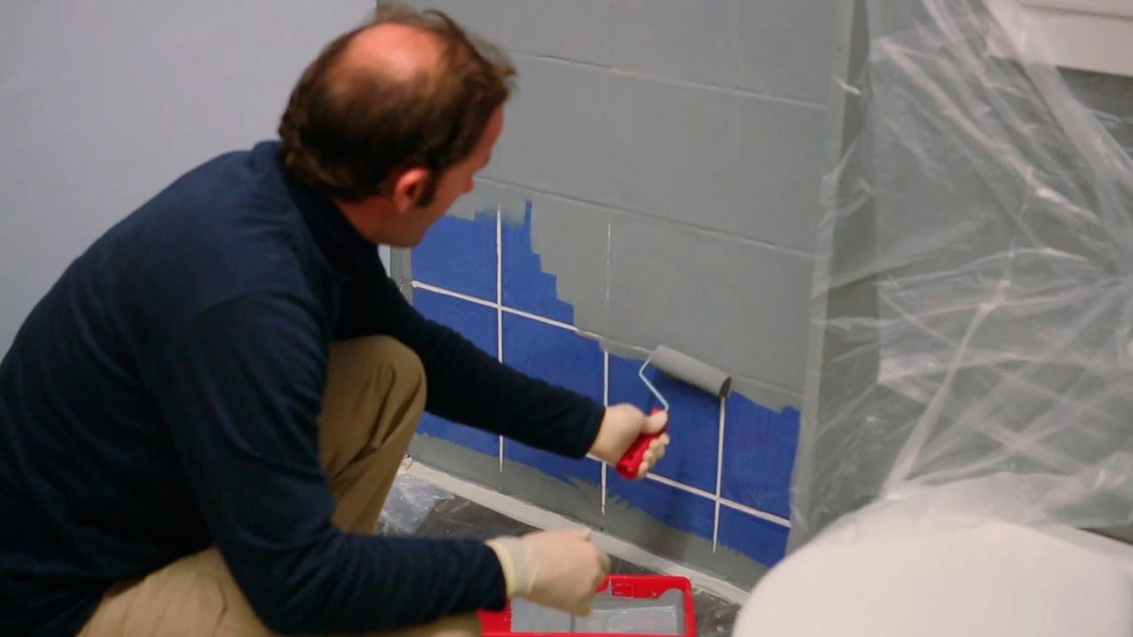 Como pintar los azulejos del bano paso 4 Como pintar los azulejos del bano paso 4