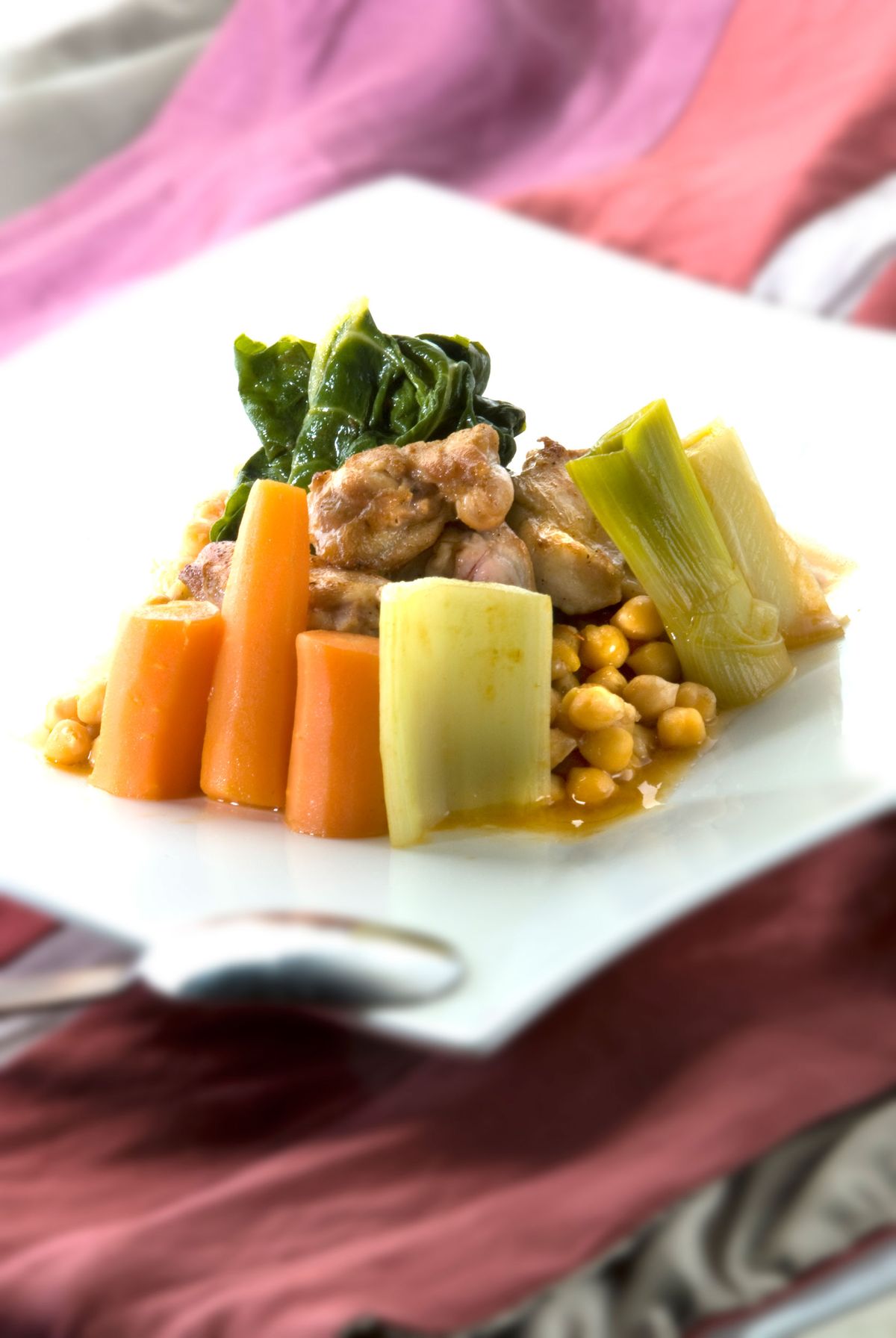 Conejo con garbanzos