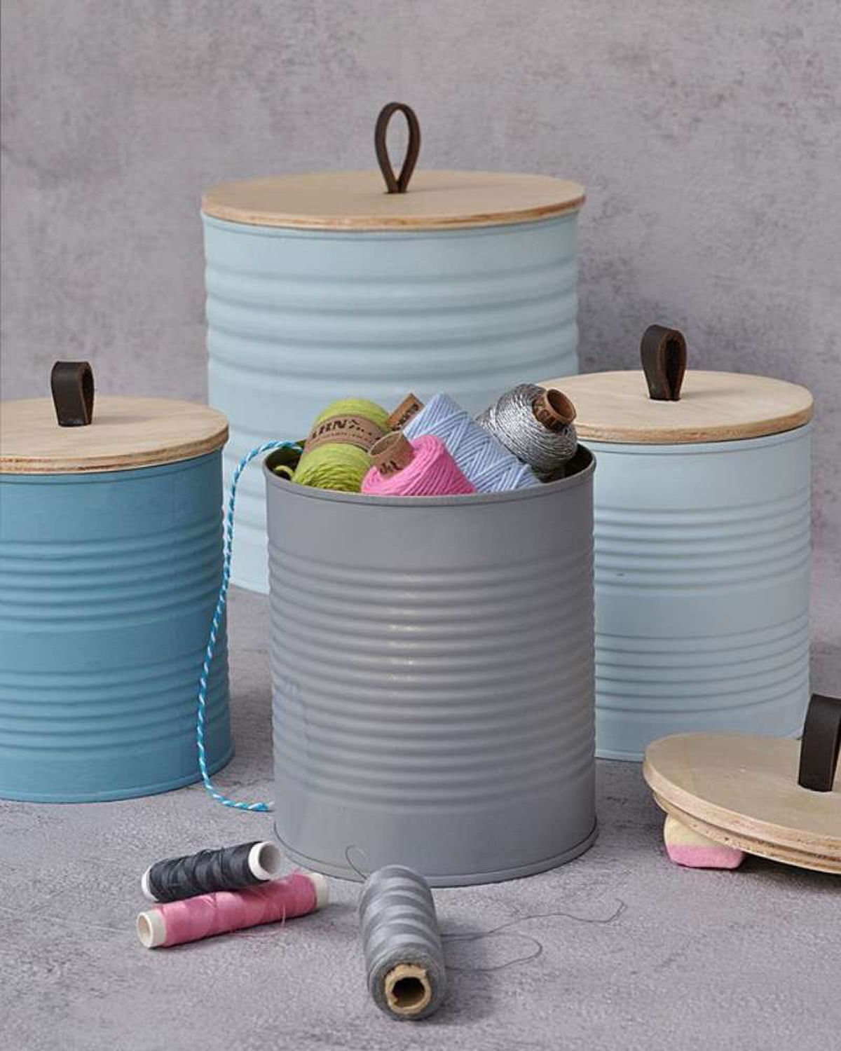 ideas reutilizar latas recipiente almacenaje