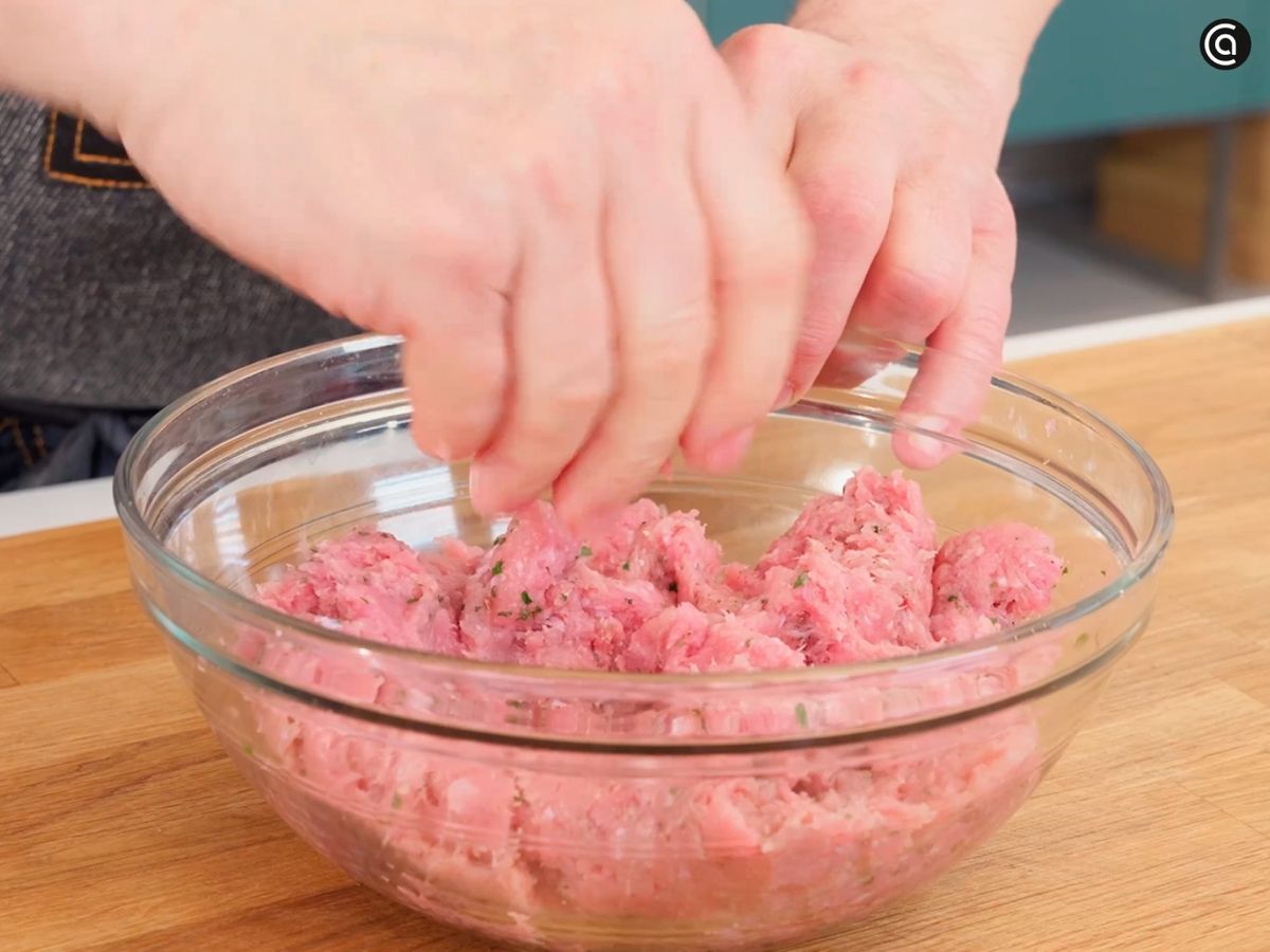 Hamburguesa con queso de cabra - paso 2