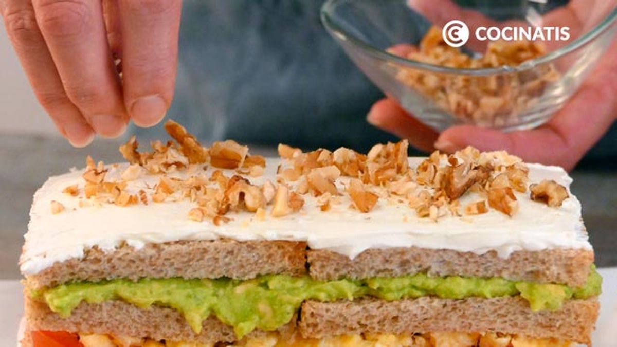 Receta de pastel salado con pan de molde  paso 6