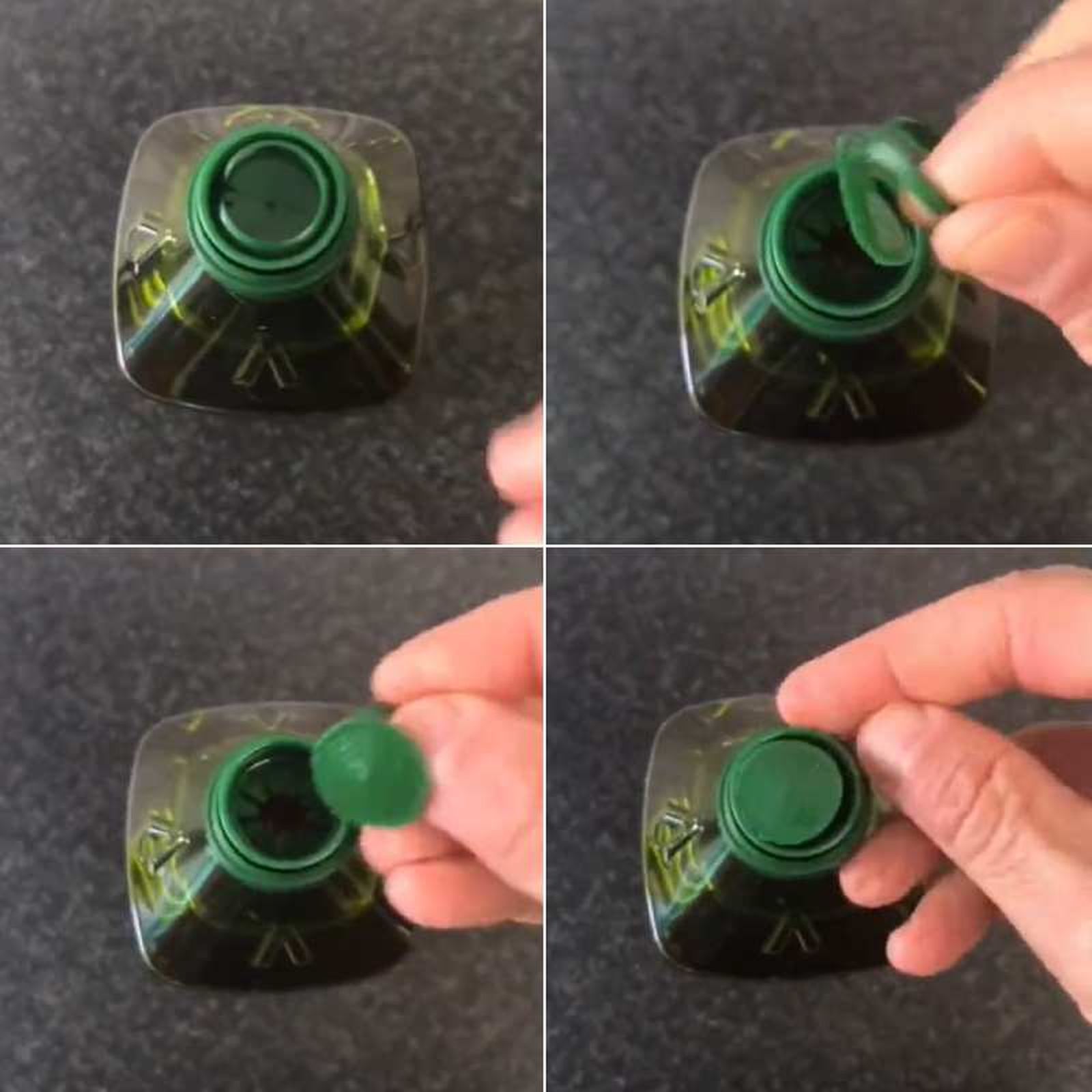 Truco viral para convertir el tapón del aceite en un dosificador | TikTok @shopifast Truco viral para convertir el tapón del aceite en un dosificador | TikTok @shopifast