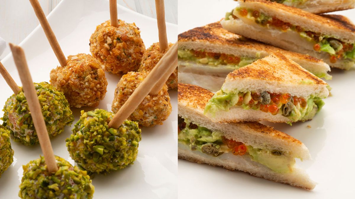 KARL6479 bombones de salmon y sandwiches de bacalao xl