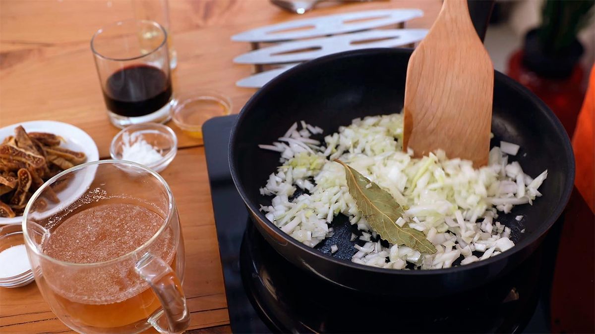 Receta de turrón de foie con salsa de higos   paso 1