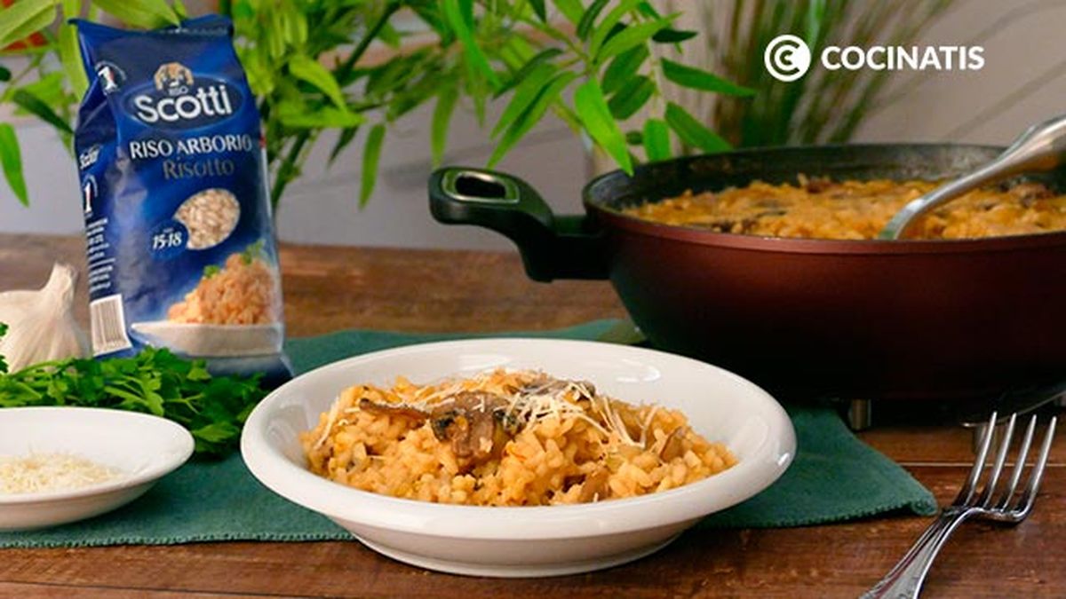 Receta de risotto de calabacín y champiñones  paso 7