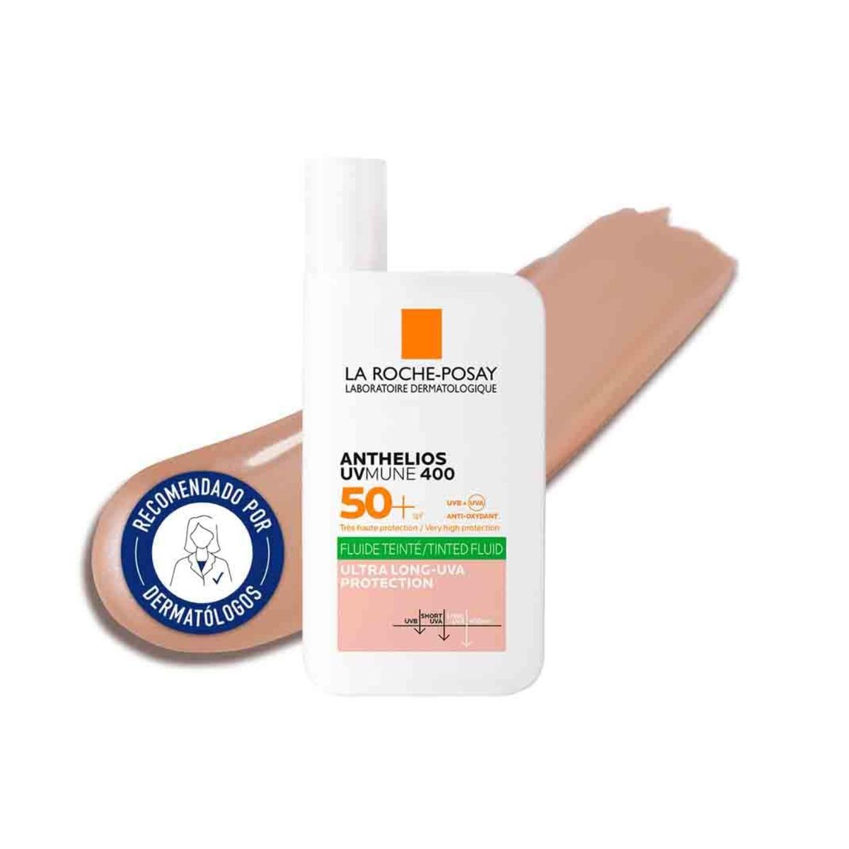 La Roche-Posay Anthelios UVMune 400 SPF 50+ con color.
