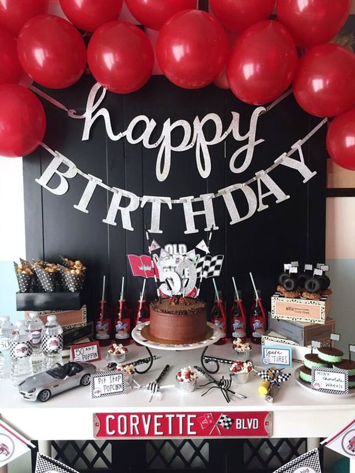 cumpleanos hombre negro rojo pinterest blog birds Party