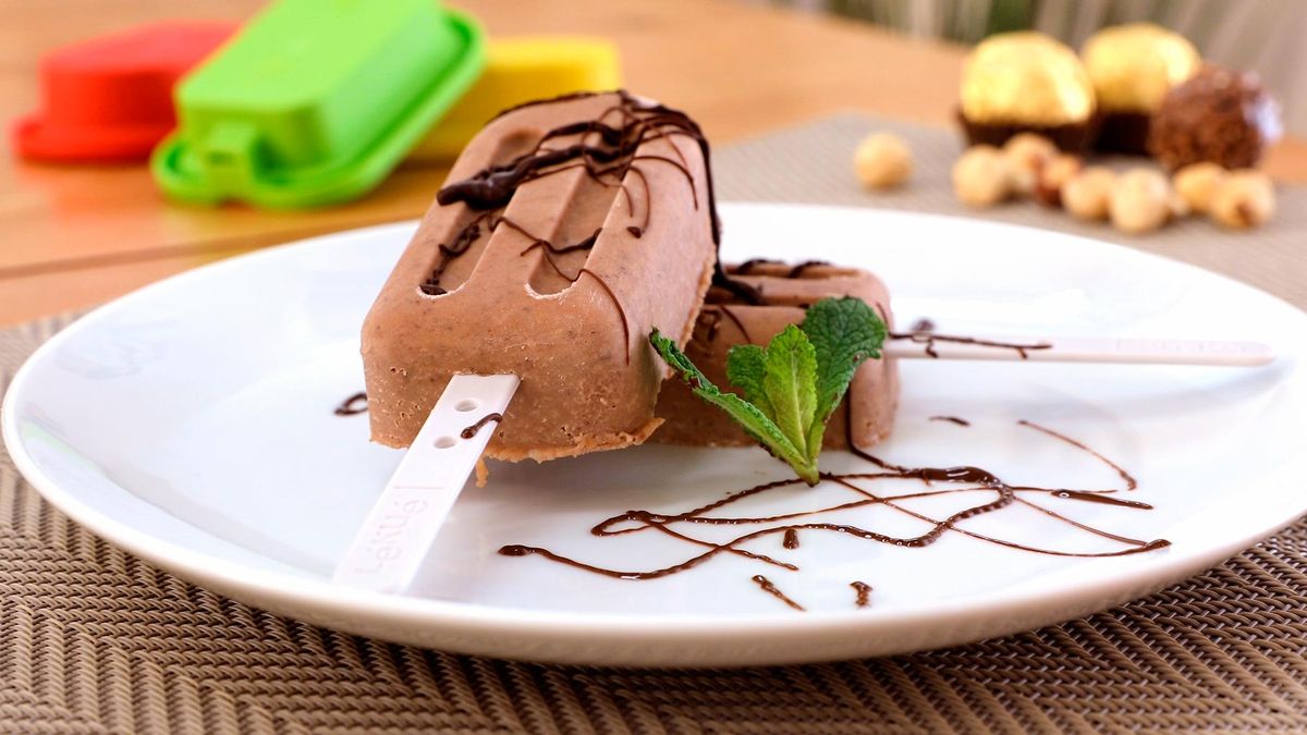 Receta de polos de chocolate Ferrero Rocher