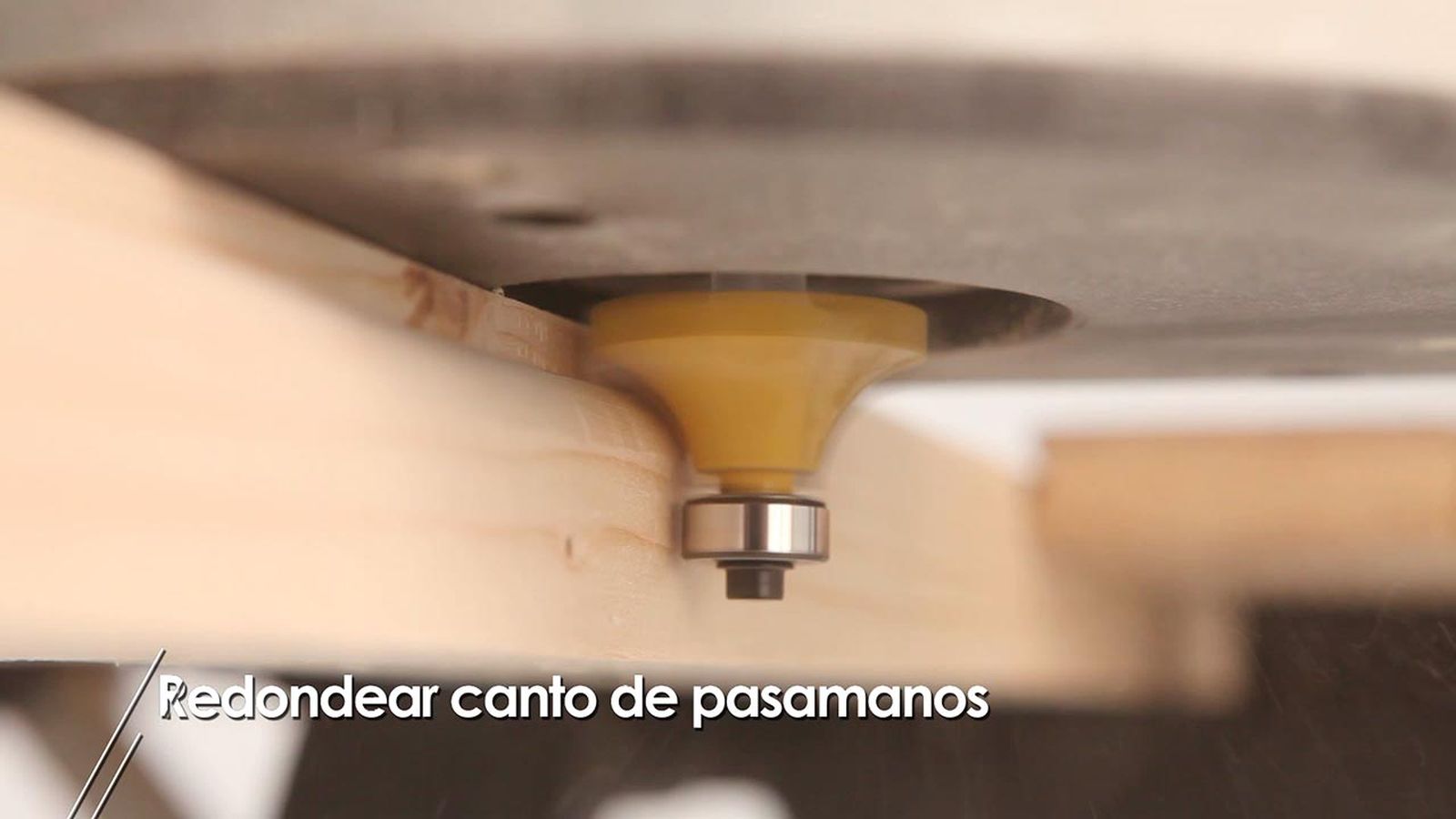 Como redondear el canto de un pasamanos paso 3