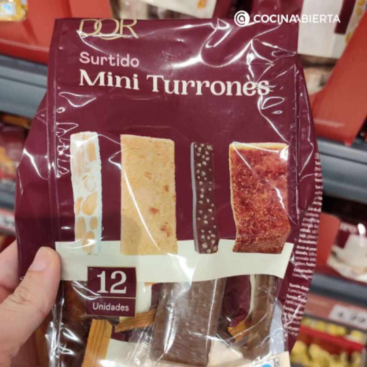 Lidl ofrece bolsas de turrones en porciones de sabores variados