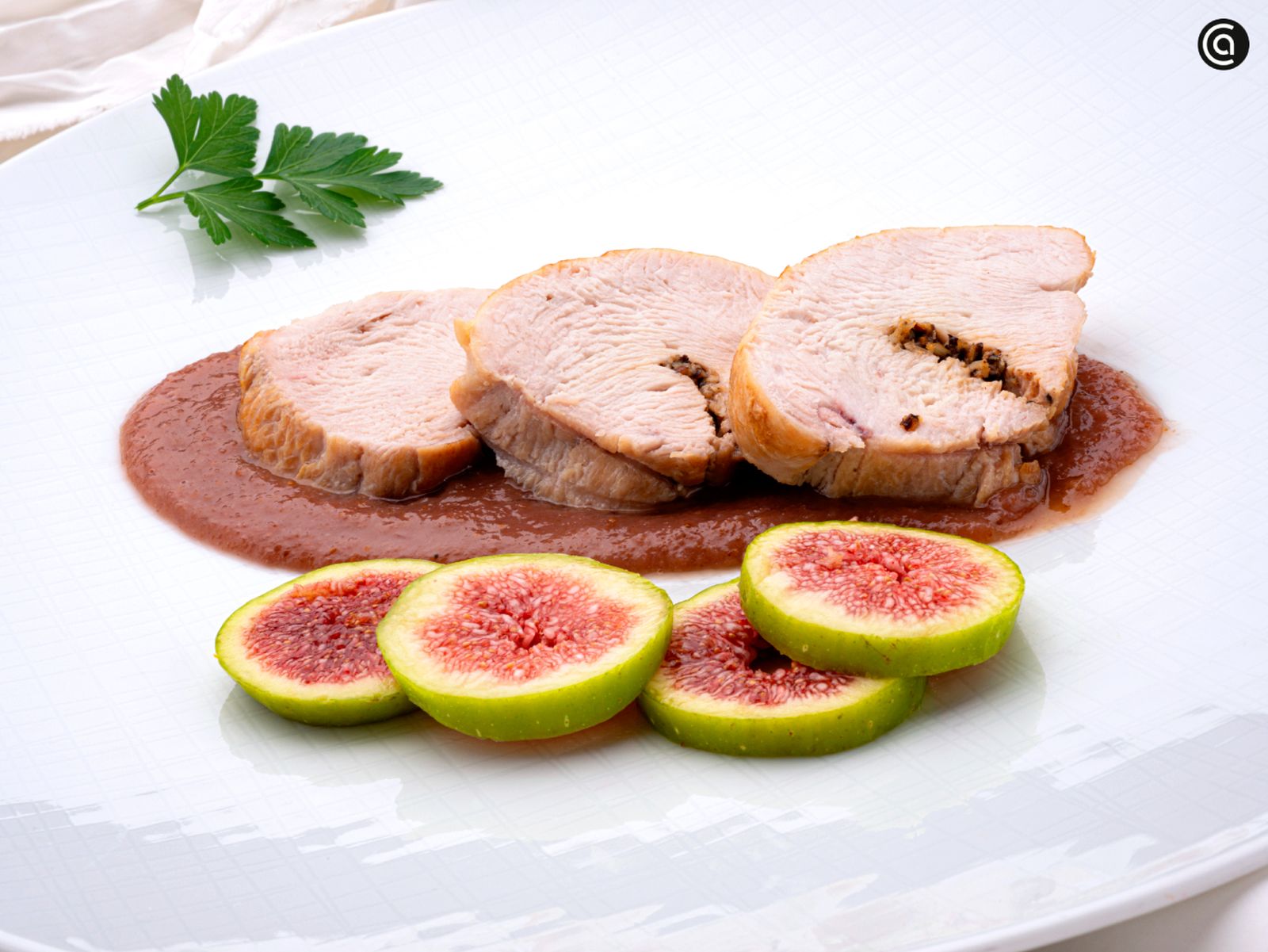 Pavo con salsa de higos