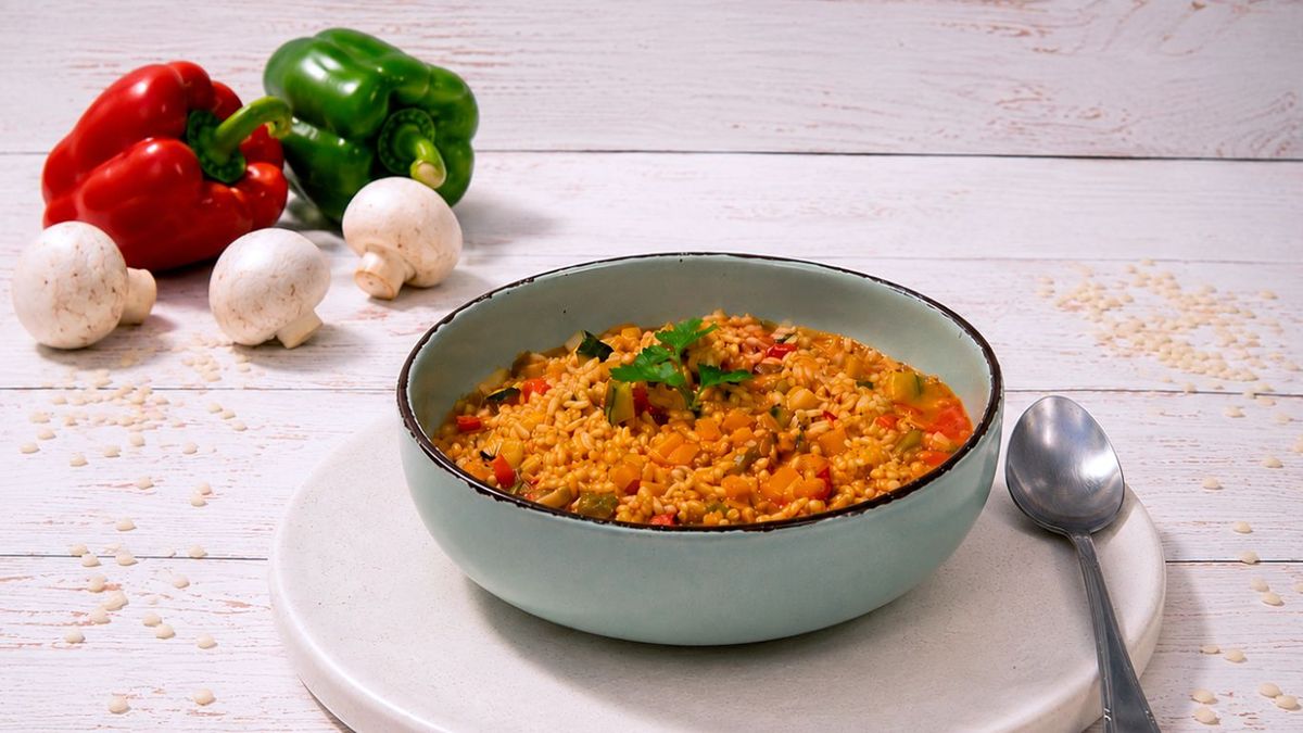 Arroz caldoso de verduras