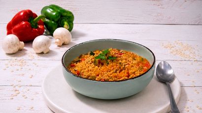 Arroz caldoso de verduras