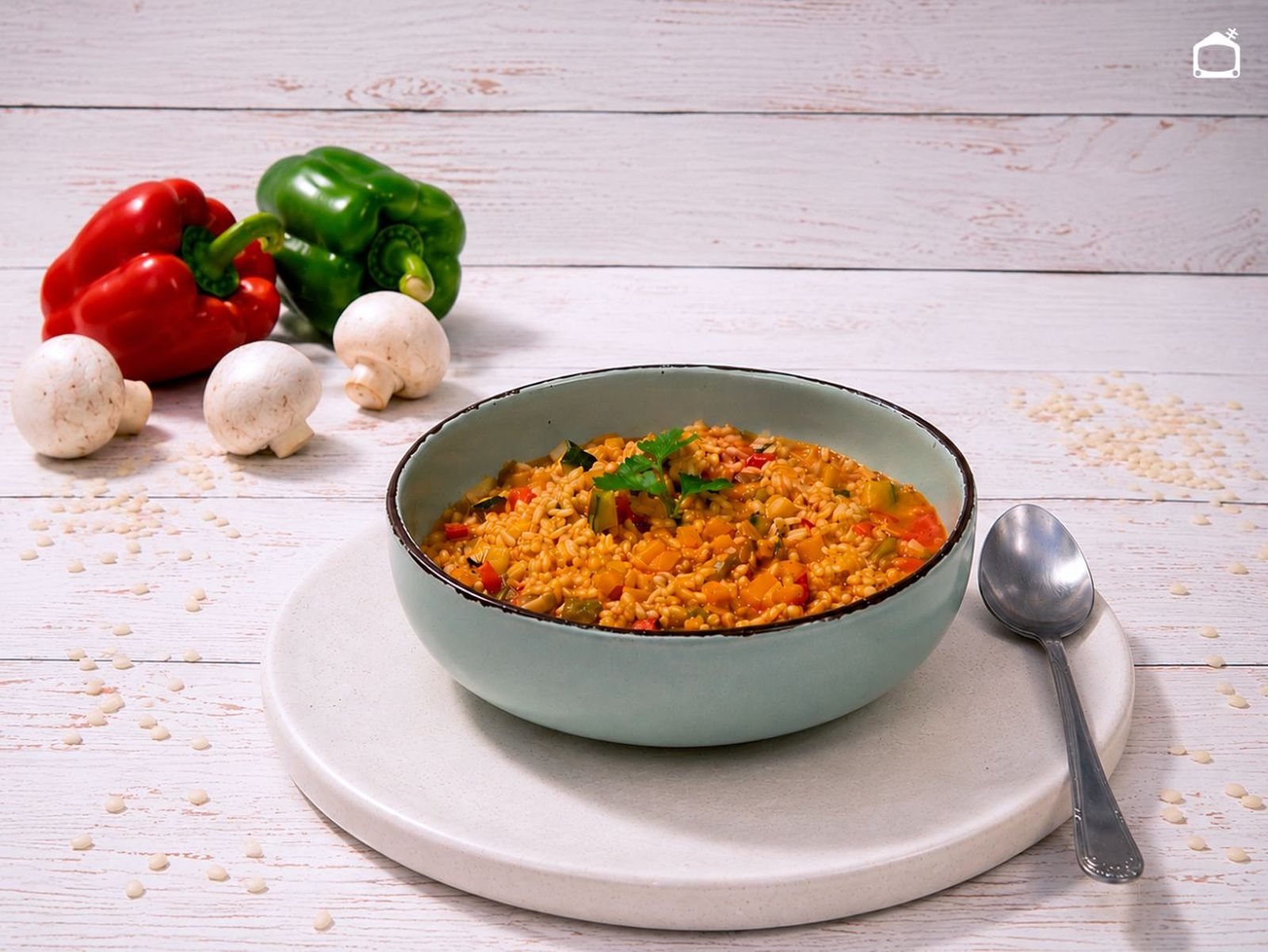 Arroz caldoso de verduras