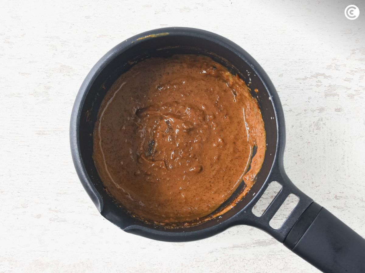 Salsa de cacahuete para acompañar el pollo satay