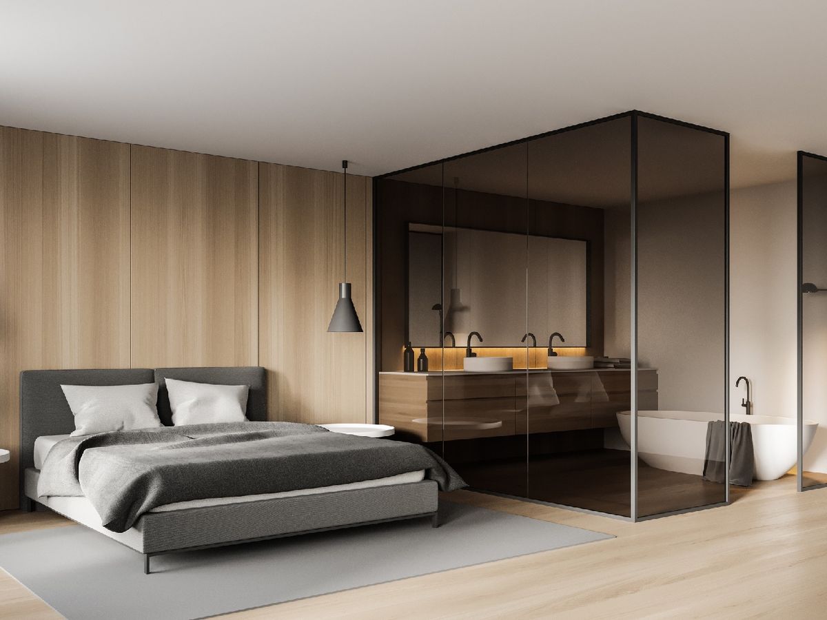 Baño integrado directamente en el dormitorio principal