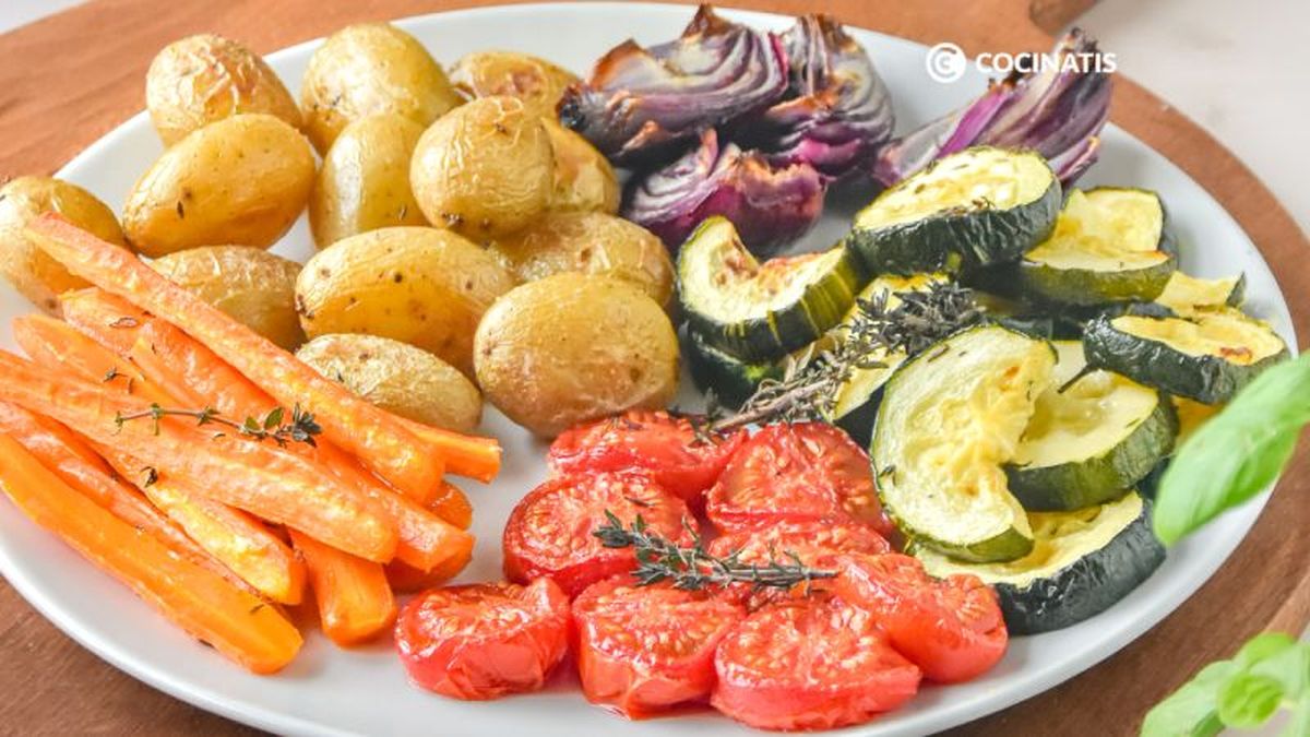 Plato de verduras al horno