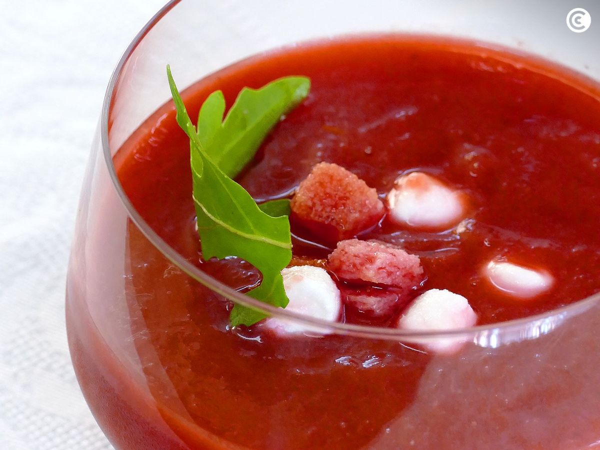 Receta de gazpacho de remolacha