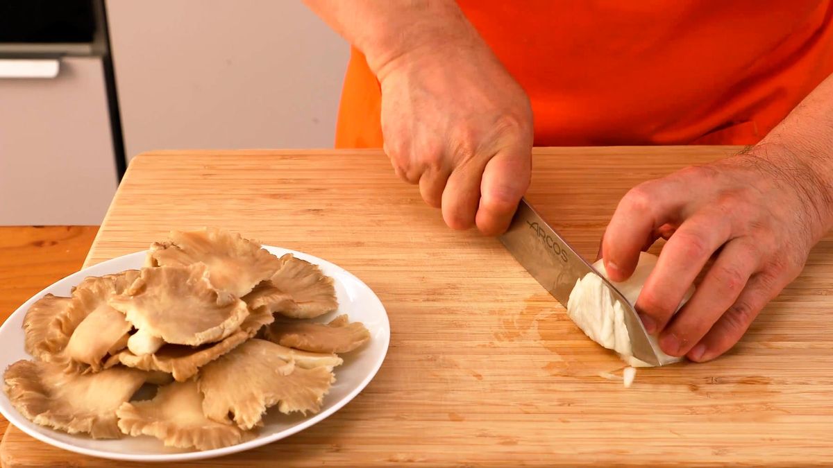 Receta de croquetas veganas de setas   paso 1