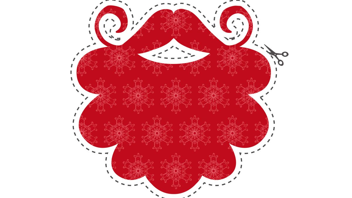 barba roja para photocall casero