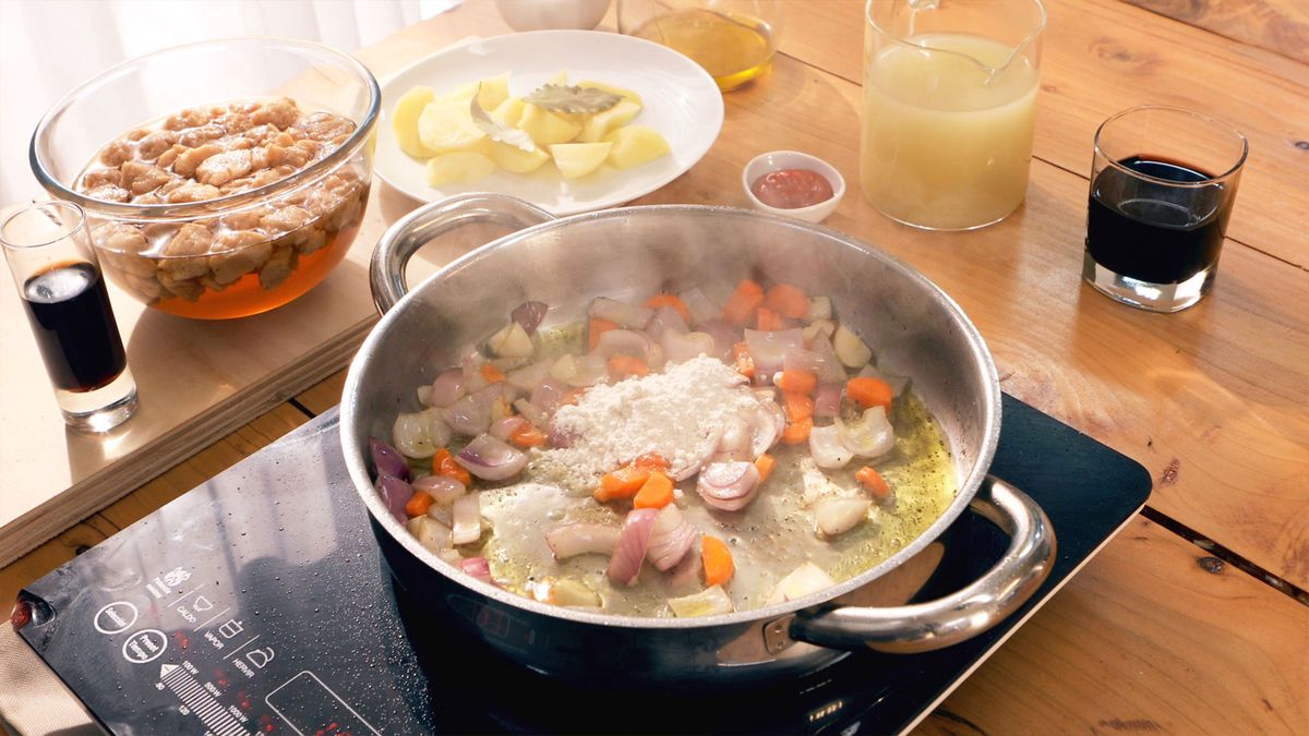 Receta de estofado vegano  paso 3