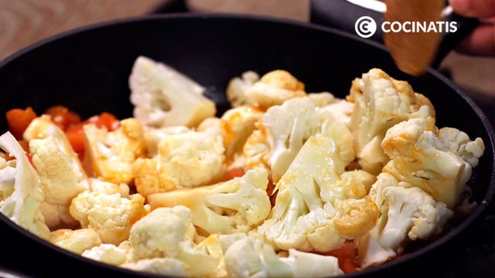 Receta de arroz con coliflor y bacalao paso 2 Receta de arroz con coliflor y bacalao paso 2