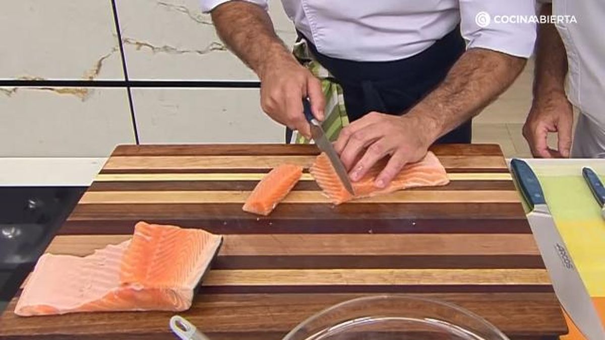 limpiar salmon paso 3