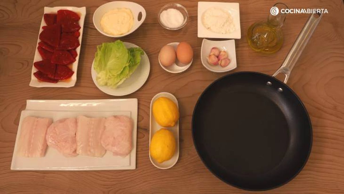 merluza rebozada con pimientos piquillo ingredientes
