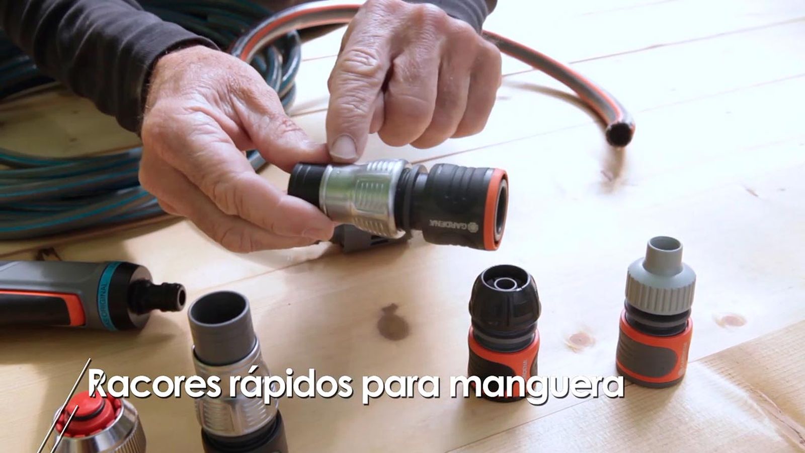 Rácores o conectores rápidos para manguera paso 1
