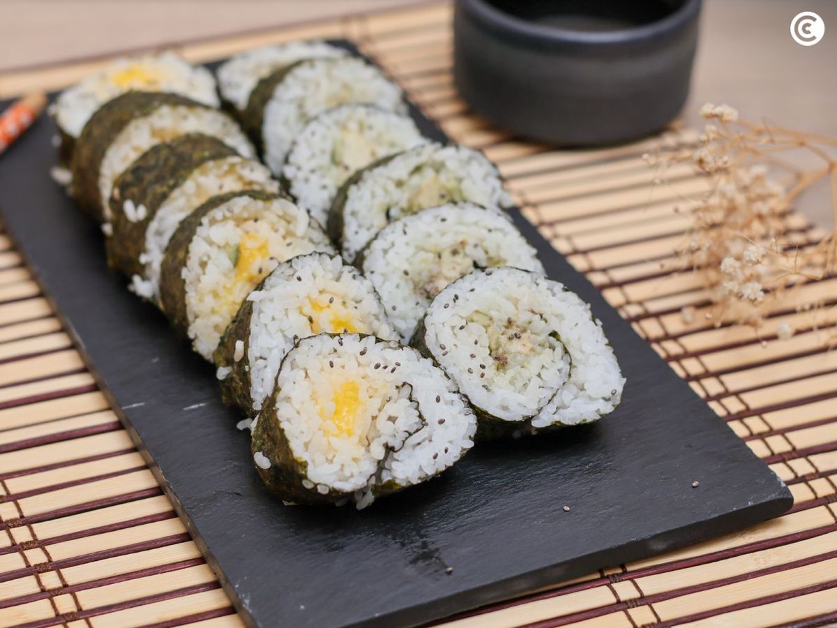 Sushi vegano sin pescado