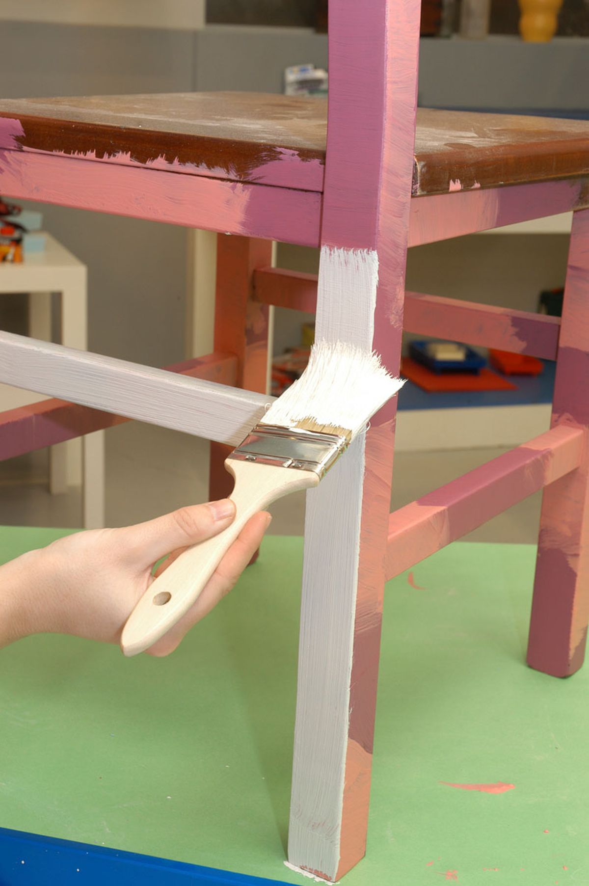 Silla con pasamanería paso 2