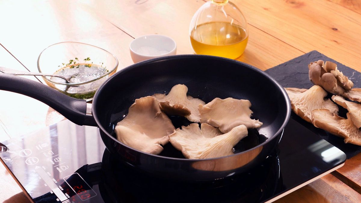 Setas a la plancha   Paso 2