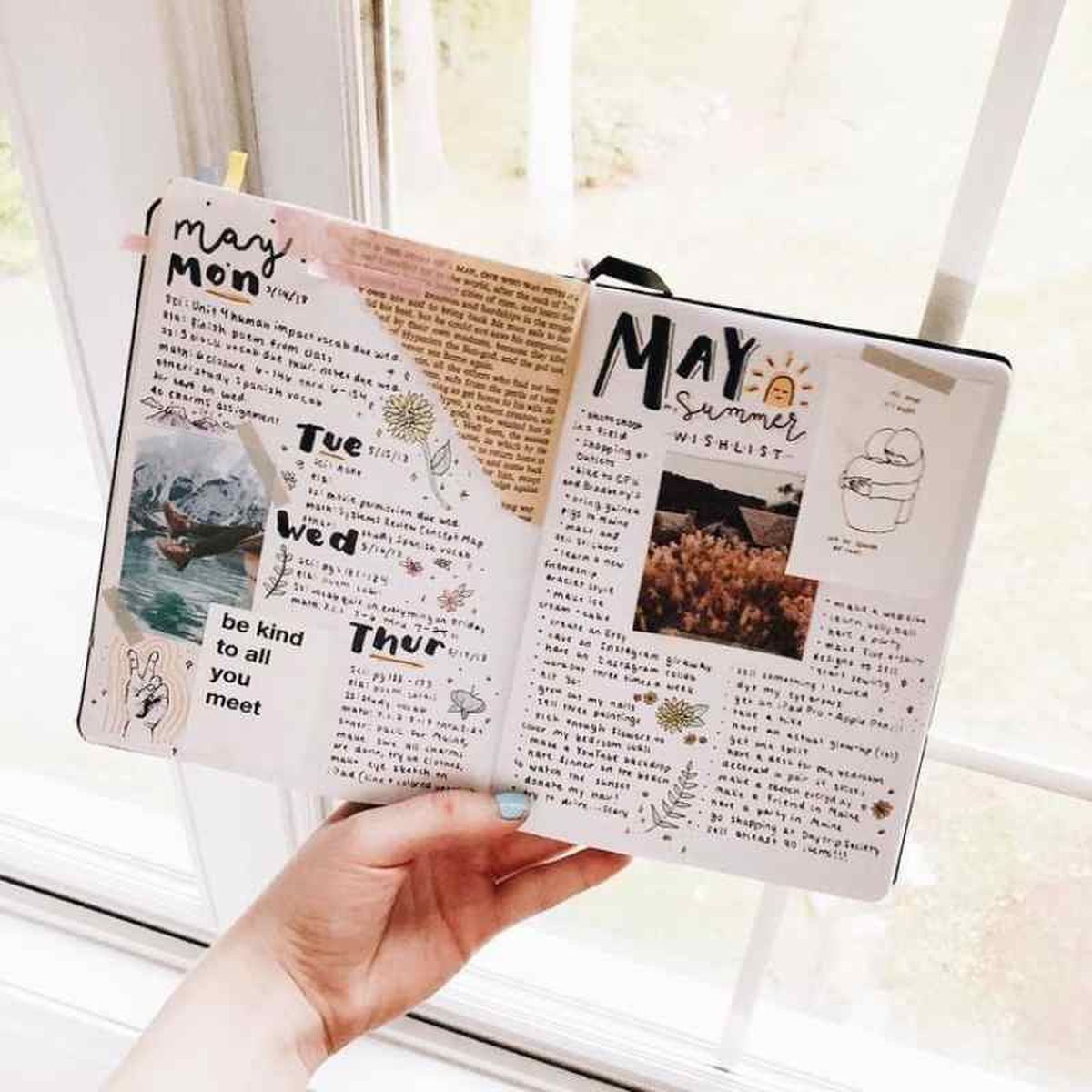 Cuaderno de viaje ilustrado / Imagen: Pinterest